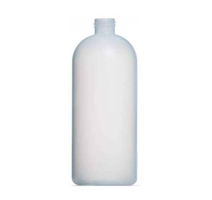 1000ml White HDPE Tall Boston Round, 28/410 Neck